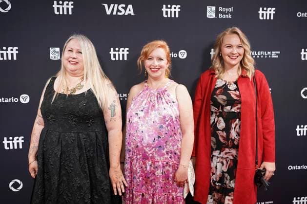 2025 Toronto International Film Festival - ˜Adulthood™ Premiere Jennifer Stroud (L) and guests attend the red carpet for the ˜Adulthood™ premiere during the 2025 Toronto International Film Festival at Roy Thomson Hall. on September 11, 2025 in Toronto, Canada. (Photo by Leonardo Ramirez Eyepix Group) Copyright: xLeonardoxRamirez xEyepixxGroupx LR_11092025_170047