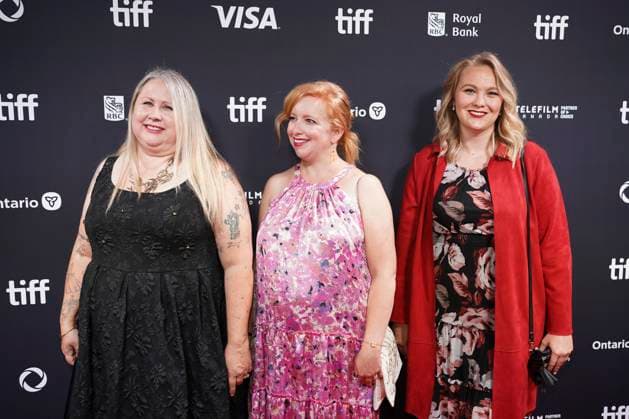 2025 Toronto International Film Festival - ˜Adulthood™ Premiere Jennifer Stroud (L) and guests attend the red carpet for the ˜Adulthood™ premiere during the 2025 Toronto International Film Festival at Roy Thomson Hall. on September 11, 2025 in Toronto, Canada. (Photo by Leonardo Ramirez Eyepix Group) Copyright: xLeonardoxRamirez xEyepixxGroupx LR_11092025_170048