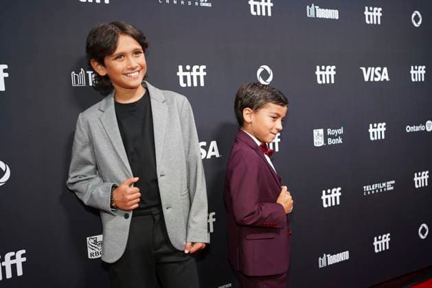 2025 Toronto International Film Festival - ˜Adulthood™ Premiere (L-R) Leandro Vigieras and Alessio Andrada attend the red carpet for the ˜Adulthood™ premiere during the 2025 Toronto International Film Festival at Roy Thomson Hall. on September 11, 2025 in Toronto, Canada. (Photo by Leonardo Ramirez Eyepix Group) Copyright: xLeonardoxRamirez xEyepixxGroupx LR_11092025_170116