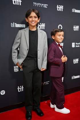 2025 Toronto International Film Festival - ˜Adulthood™ Premiere (L-R) Leandro Vigieras and Alessio Andrada attend the red carpet for the ˜Adulthood™ premiere during the 2025 Toronto International Film Festival at Roy Thomson Hall. on September 11, 2025 in Toronto, Canada. (Photo by Leonardo Ramirez Eyepix Group) Copyright: xLeonardoxRamirez xEyepixxGroupx LR_11092025_170118