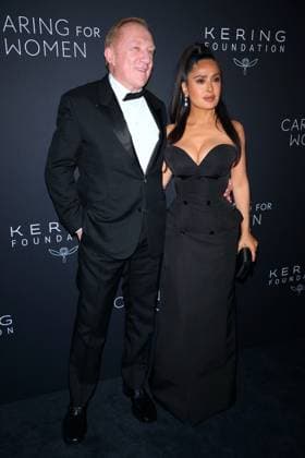 4th Annual Kering Foundation Caring for Women Dinner - NYC François-Henri Pinault and Salma Hayek attend the 4th Annual Kering Foundation Caring for Women Dinner at the Pool restarurant in New York on September 11, 2025. Photo by Charles Guerin ABACAPRESS.COM New York City NY United States  Copyright: xGuerinxCharles ABACAx