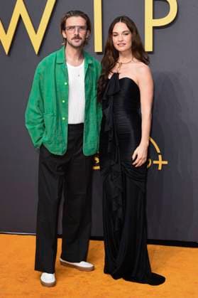 Dan Stevens and Lilly James at the premiere of the Disney film Swiped at Curzon Mayfair London, 11 09 2025 Foto:xS.xVasx xFuturexImagex swiped_5965