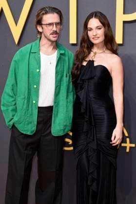 Dan Stevens and Lilly James at the premiere of the Disney film Swiped at Curzon Mayfair London, 11 09 2025 Foto:xS.xVasx xFuturexImagex swiped_5967
