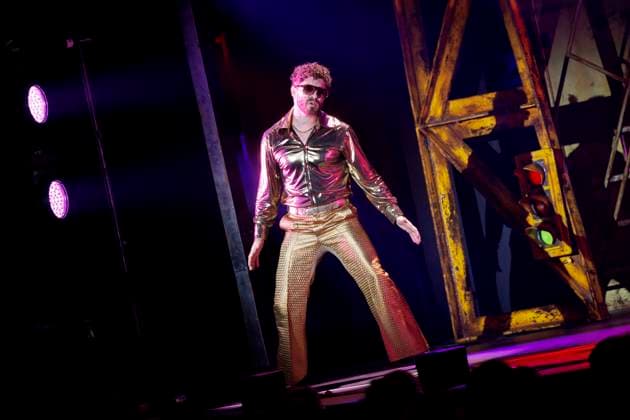 Singer Joey Heindle at the premiere of the cult musical Saturday Night Fever at the Capitol Theater Düsseldorf, 11 09 2025 NRW Germany Copyright: xChristophxHardtx