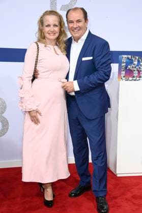 Wolfram Kons with wife Alexa Apermann at the Bertelsmann Party 2025 at the Bertelsmann Representative Office Unter den Linden Berlin, 11 09 2025 Foto:xN.xKubelkax xFuturexImagex bertelsmann_5847