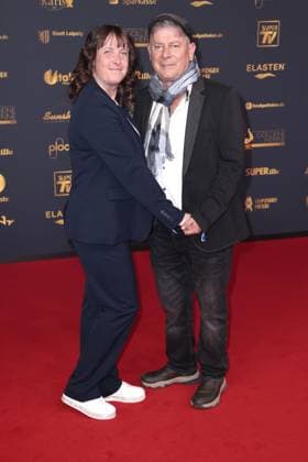 Sandra Hirte and Michael Hirte at the Goldene Henne award ceremony on 12 09 2025 in Leipzig Goldene Henne 2025 award ceremony in Leipzig