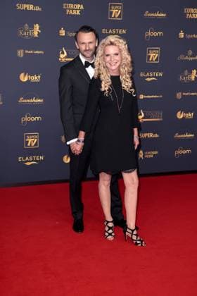 Victoria Herrmann and David Boethig at the Goldene Henne award ceremony on 12 09 2025 in Leipzig Goldene Henne 2025 award ceremony in Leipzig