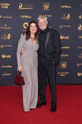 Claudia Wenzel and Ruediger Joswig at the Goldene Henne award ceremony on 12 09 2025 in Leipzig Goldene Henne 2025 award ceremony in Leipzig