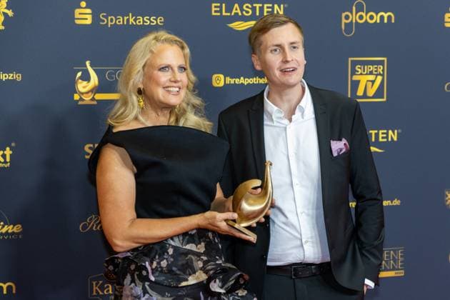 Goldene Henne 2025 award ceremony 12 09 2025 Leipzig, Messe Allee 1 Leipziger Messe In the photo Barbara Schönebe Copyright: xEHLxMedia BjörnxStachx 20250912_goldene-henne-entertainment_3