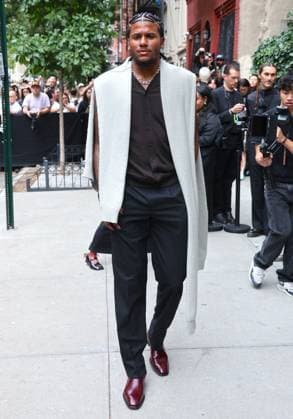 Celebs at the Calvin Klein Fashion Show Jalen Green arrives at the Calvin Klein show during the fashion week in New York on September 12, 2025. Photo by Charles Guerin ABACAPRESS.COM New York NY  Copyright: xGuerinxCharles ABACAx