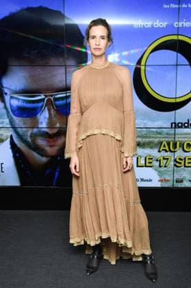 Oui Premiere Naama Preis attending the Oui Premiere at the UGC Cine Cite Les Halles in Paris, France on September 12, 2025. Photo by Aurore Marechal ABACAPRESS.COM Paris France  Copyright: xMarechalxAurore ABACAx