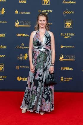 Goldene Henne 2025 award ceremony 12 09 2025 Leipzig, Messe Allee 1 Leipziger Messe In the photo Cornelia Gröschel, actor Tatort Dresden On Friday evening, the Gold Copyright: xEHLxMedia BjörnxStachx 20250912_goldene-henne-teppich-2_54