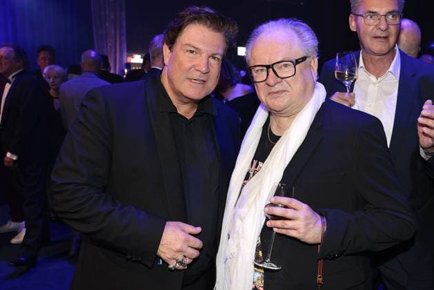 Francis Fulton Smith and Heinz Rudolf Kunze at the after-show party at the Goldene Henne award ceremony on 12 09 2025 in Leipzig Goldene Henne 2025 award ceremony in Leipzig