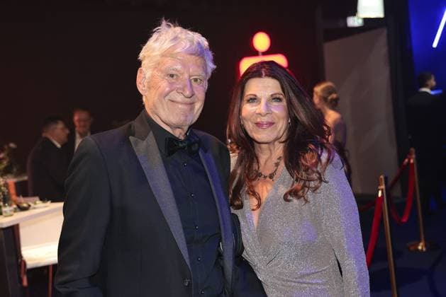 Ruediger Joswigand Claudia Wenzel at the after-show party at the award ceremony of Die Goldene Henne on 12 09 2025 in Leipzig Goldene Henne 2025 award ceremony in Leipzig
