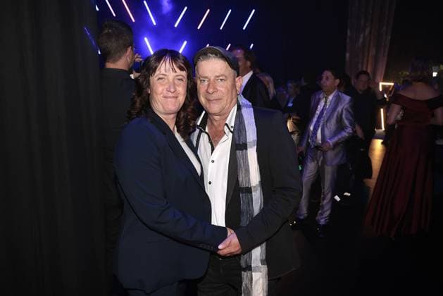 Sandra Hirte and Michael Hirte at the after-show party at the award ceremony of Die Goldene Henne on 12 09 2025 in Leipzig Goldene Henne 2025 award ceremony in Leipzig