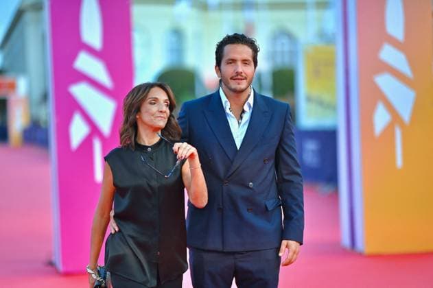 Deauville Nouvelle Vague Screening FC Florence Foresti and Alexandre Kominek attending the Nouvelle Vague screening as part of the 51th Deauville American Film Festival on September 12, 2025 in Deauville, France. Photo by Franck Castel ABACAPRESS.COM Deauville France  Copyright: xCastelxFranck ABACAx