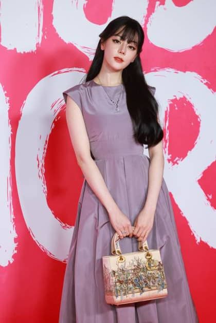 SHANGHAI, CHINA - SEPTEMBER 12: Actress Dilraba Dilmurat attends the opening event of Miss Dior Exhibition: Whispers Exhibition on September 12, 2025 in Shanghai, China.  Copyright: xVCGx 111590576198