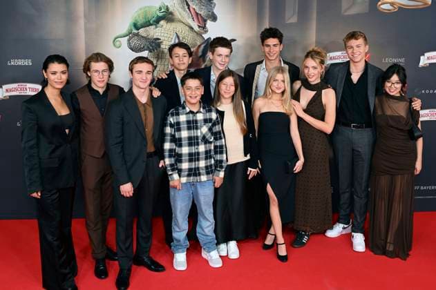 The cast at the premiere of the movie Die Schule der magischen Tiere 4 at Mathäser Filmpalast Munich, 12 09 2025 Foto:xR.xHeinex xFuturexImagex tiere_5937