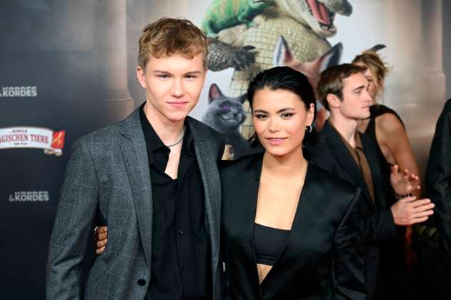 Leonard Conrads and Tomomi Themann at the premiere of the movie Die Schule der magischen Tiere 4 at Mathäser Filmpalast Munich, 12 09 2025 Foto:xR.xHeinex xFuturexImagex tiere_5949