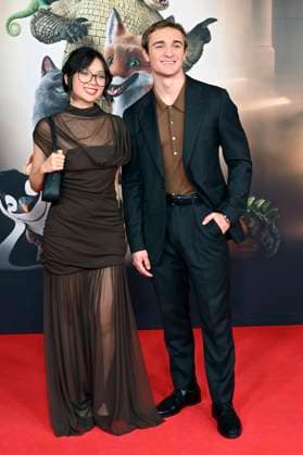 Purnima Grätz and Luis Vorbach at the premiere of the movie Die Schule der magischen Tiere 4 at Mathäser Filmpalast Munich, 12 09 2025 Foto:xR.xHeinex xFuturexImagex tiere_5957