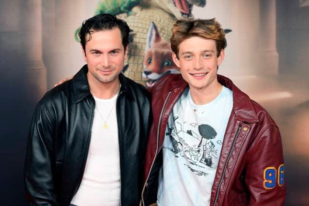 Samuel Schneider and Philip Müller at the premiere of the movie Die Schule der magischen Tiere 4 at Mathäser Filmpalast Munich, 12 09 2025 Foto:xR.xHeinex xFuturexImagex tiere_5990