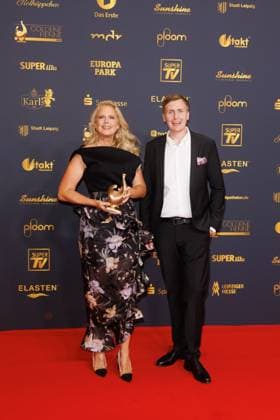 Award Goldene Henne 2025 Barbara Schöneberger and Till Reiners at the Goldene Henne 2025 at Messe Leipzig on 12 09 2025 Copyright: xEventpressxKochanx