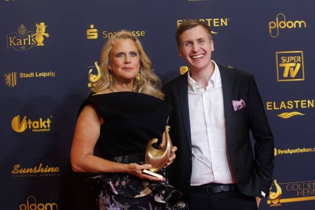 Award Goldene Henne 2025 Barbara Schöneberger and Till Reiners at the Goldene Henne 2025 at Messe Leipzig on 12 09 2025 Copyright: xEventpressxKochanx