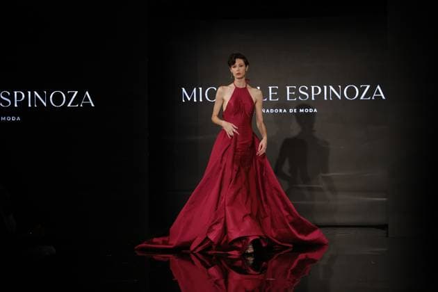 New York Fashion Week - Espinoza Models showcase the latest designs by Mexican designer Michelle Espinoza on the Art Hearts Fashion runway at New York Fashion Week in Lower Manhattan, New York, on September 12, 2025. NEW YORK United States  Copyright: xDeccioxSerranox originalFilename: serrano-notitle250912_npSdi.jpg