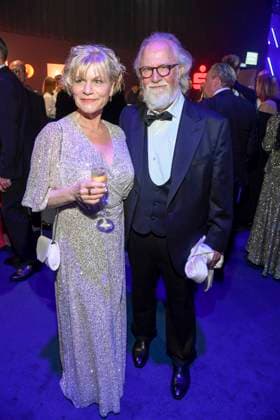 abb Anne Kasprik and Oren Schmuckler as guests at the after-show party at the Golden Hen 2025 awards ceremony at Messe Leipzig on 12 09 2025