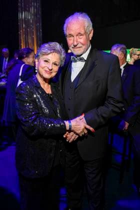 abb Dagmar Frederic and Klaus Lenk as guests at the after-show party at the Golden Hen 2025 awards ceremony at Messe Leipzig on 12 09 2025