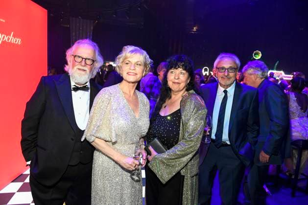 abb Oren Schmuckler, Anne Kasprik, Heike Köfer and Wolfgang Stumph as guests at the after-show party at the Golden Hen 2025 awards ceremony at Messe Leipzig on 12 09 2025