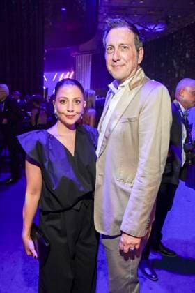 abb Arzu Bazman and Torsten Lenkeit as guests at the after-show party at the Golden Hen 2025 awards ceremony at Messe Leipzig on 12 09 2025