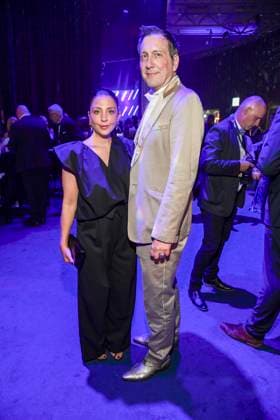 abb Arzu Bazman and Torsten Lenkeit as guests at the after-show party at the Golden Hen 2025 awards ceremony at Messe Leipzig on 12 09 2025