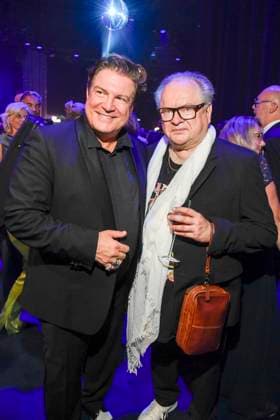 abb Francis Fulton Smith and Heinz Rudolf Kunze as guests at the after-show party at the Goldene Henne 2025 awards ceremony at Messe Leipzig on 12 09 2025