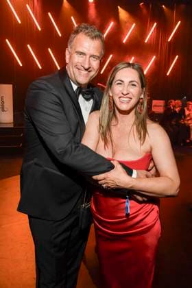 abb Rene Kindermann with his wife Katja as guests at the after-show party at the Golden Hen 2025 awards ceremony at Messe Leipzig on 12 09 2025