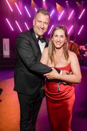 abb Rene Kindermann with his wife Katja as guests at the after-show party at the Golden Hen 2025 awards ceremony at Messe Leipzig on 12 09 2025