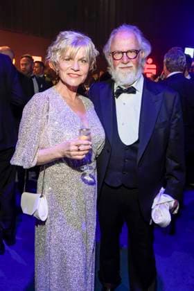 abb Anne Kasprik and Oren Schmuckler as guests at the after-show party at the Golden Hen 2025 awards ceremony at Messe Leipzig on 12 09 2025