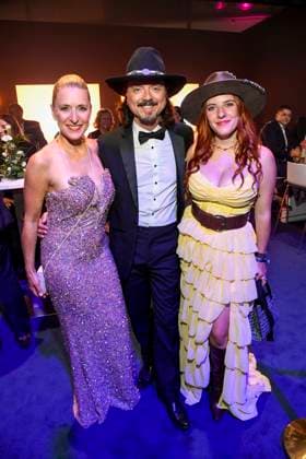 abb Stefanie Hertel, Lanny Lanner and Johanna Mross as guests at the after-show party at the Goldene Henne 2025 awards ceremony at Messe Leipzig on 12 09 2025