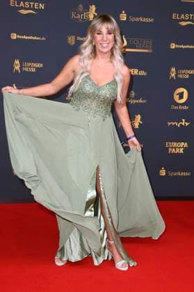 Annemarie Eilfeld at the 31 presentation of the Golden Hen 2025 at the Leipzig Trade Fair, 12 09 2025 Foto:xN.xKubelkax xFuturexImagex henne_5206