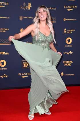 Annemarie Eilfeld at the 31 presentation of the Golden Hen 2025 at the Leipzig Trade Fair, 12 09 2025 Foto:xN.xKubelkax xFuturexImagex henne_5207