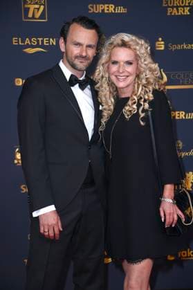 Victoria Herrmann with husband David Böthig at the 31 Golden Hen 2025 award ceremony at Leipziger Messe Leipzig, 12 09 2025 Foto:xN.xKubelkax xFuturexImagex henne_5218