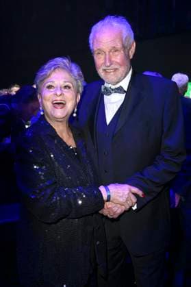 Dagmar Frederic with husband Klaus Lenk at the 31 Golden Hen 2025 award ceremony at the Leipzig Trade Fair Center, 12 09 2025 Foto:xN.xKubelkax xFuturexImagex henne_5259