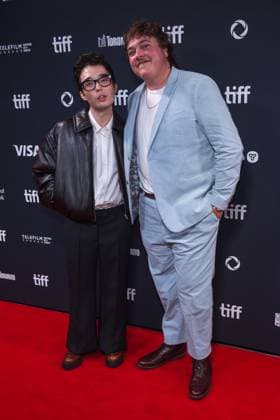 Red carpet for the 50th Toronto International Film Festival - Driver s Ed premiere Featuring: Aidan Laprete, Abe Farrelly Where: Toronto, Canada When: 12 Sep 2025 Credit: Captive Camera Cover Images EDITORIAL USE ONLY. NOT FOR USE BY NEWSPAPERS BASED IN THE UK. Copyright: xx coverimg55083123