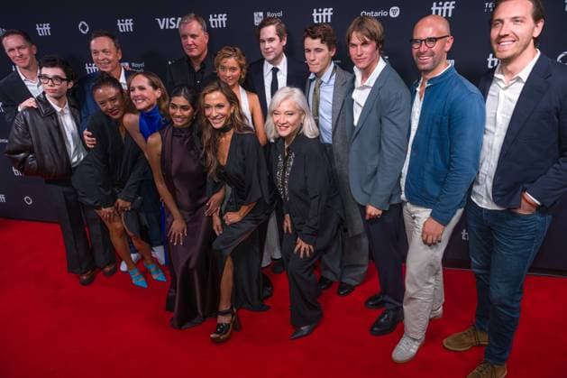 Red carpet for the 50th Toronto International Film Festival - Driver s Ed premiere Featuring: Aidan Laprete, Bobby Farrelly, Molly Shannon, Mohana Krishnan, Sophie Telegadis Thomas Moffett and Sam Nivola with Producers Where: Toronto, Canada When: 12 Sep 2025 Credit: Captive Camera Cover Images EDITORIAL USE ONLY. NOT FOR USE BY NEWSPAPERS BASED IN THE UK. Copyright: xx coverimg55083092