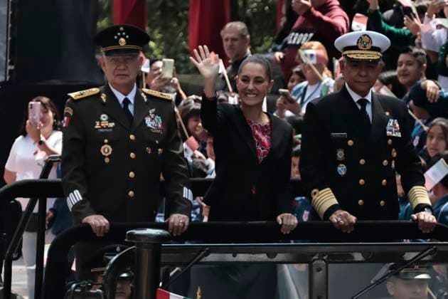 September 13, 2025, Mexico, Cdmx, Mexico: The 178th anniversary of the Heroic Deed of the Boy Heroes of Chapultepec was commemorated in Chapultepec Forest in Mexico City. The event was led by the President of Mexico, Claudia Sheimbaum, who performed an honor guard and called the roll of the cadets who fought at Chapultepec Castle against the US invasion. The cadets who lost their lives in this battle were JUAN DE LA BARRERA, AGUSTIN MELGAR, FERNANDO MONTES DE OCA, FRANCISCO MARQUEZ, VICENTE SUAREZ AND JUAN ESCUTIA, the latter was the one who took up the Mexican flag and jumped from Chapultepec Castle to prevent the US invaders from taking it. Mexico Mexico - ZUMAp204 20250913_zip_p204_007 Copyright: xJosuexPerezx