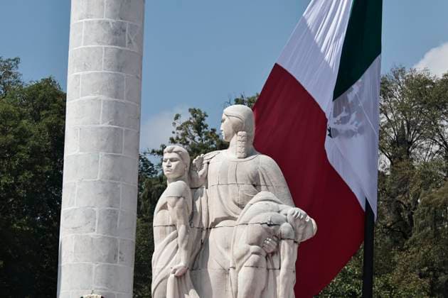 September 13, 2025, Mexico, Cdmx, Mexico: The 178th anniversary of the Heroic Deed of the Boy Heroes of Chapultepec was commemorated in Chapultepec Forest in Mexico City. The event was led by the President of Mexico, Claudia Sheimbaum, who performed an honor guard and called the roll of the cadets who fought at Chapultepec Castle against the US invasion. The cadets who lost their lives in this battle were JUAN DE LA BARRERA, AGUSTIN MELGAR, FERNANDO MONTES DE OCA, FRANCISCO MARQUEZ, VICENTE SUAREZ AND JUAN ESCUTIA, the latter was the one who took up the Mexican flag and jumped from Chapultepec Castle to prevent the US invaders from taking it. Mexico Mexico - ZUMAp204 20250913_zip_p204_013 Copyright: xJosuexPerezx