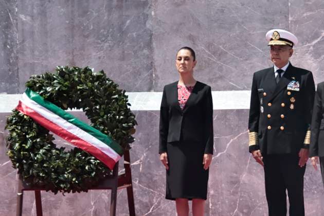 September 13, 2025, Mexico, Cdmx, Mexico: The 178th anniversary of the Heroic Deed of the Boy Heroes of Chapultepec was commemorated in Chapultepec Forest in Mexico City. The event was led by the President of Mexico, Claudia Sheimbaum, who performed an honor guard and called the roll of the cadets who fought at Chapultepec Castle against the US invasion. The cadets who lost their lives in this battle were JUAN DE LA BARRERA, AGUSTIN MELGAR, FERNANDO MONTES DE OCA, FRANCISCO MARQUEZ, VICENTE SUAREZ AND JUAN ESCUTIA, the latter was the one who took up the Mexican flag and jumped from Chapultepec Castle to prevent the US invaders from taking it. Mexico Mexico - ZUMAp204 20250913_zip_p204_040 Copyright: xJosuexPerezx