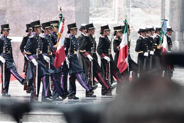 September 13, 2025, Mexico, Cdmx, Mexico: The 178th anniversary of the Heroic Deed of the Boy Heroes of Chapultepec was commemorated in Chapultepec Forest in Mexico City. The event was led by the President of Mexico, Claudia Sheimbaum, who performed an honor guard and called the roll of the cadets who fought at Chapultepec Castle against the US invasion. The cadets who lost their lives in this battle were JUAN DE LA BARRERA, AGUSTIN MELGAR, FERNANDO MONTES DE OCA, FRANCISCO MARQUEZ, VICENTE SUAREZ AND JUAN ESCUTIA, the latter was the one who took up the Mexican flag and jumped from Chapultepec Castle to prevent the US invaders from taking it. Mexico Mexico - ZUMAp204 20250913_zip_p204_030 Copyright: xJosuexPerezx