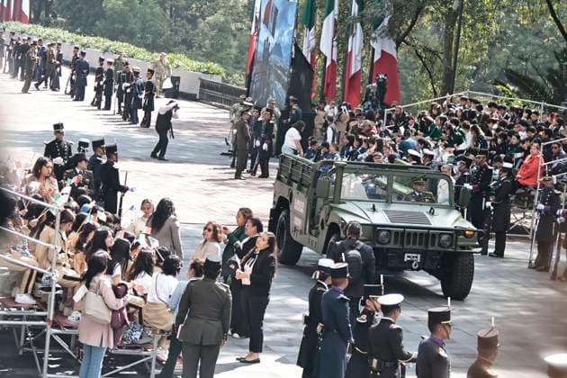 September 13, 2025, Mexico, Cdmx, Mexico: The 178th anniversary of the Heroic Deed of the Boy Heroes of Chapultepec was commemorated in Chapultepec Forest in Mexico City. The event was led by the President of Mexico, Claudia Sheimbaum, who performed an honor guard and called the roll of the cadets who fought at Chapultepec Castle against the US invasion. The cadets who lost their lives in this battle were JUAN DE LA BARRERA, AGUSTIN MELGAR, FERNANDO MONTES DE OCA, FRANCISCO MARQUEZ, VICENTE SUAREZ AND JUAN ESCUTIA, the latter was the one who took up the Mexican flag and jumped from Chapultepec Castle to prevent the US invaders from taking it. Mexico Mexico - ZUMAp204 20250913_zip_p204_049 Copyright: xJosuexPerezx