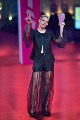 Deauville Closing Ceremony FC Kristen Stewart poses on stage with the Prix de la Revelation award the movie The Chronology of Water during the Closing Ceremony during the 51st Deauville American Film Festival on September 13, 2025 in Deauville, France. Photo by Franck Castel ABACAPRESS.COM Deauville France  Copyright: xCastelxFranck ABACAx